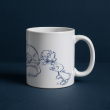 Mug Blanco Stitch patitos