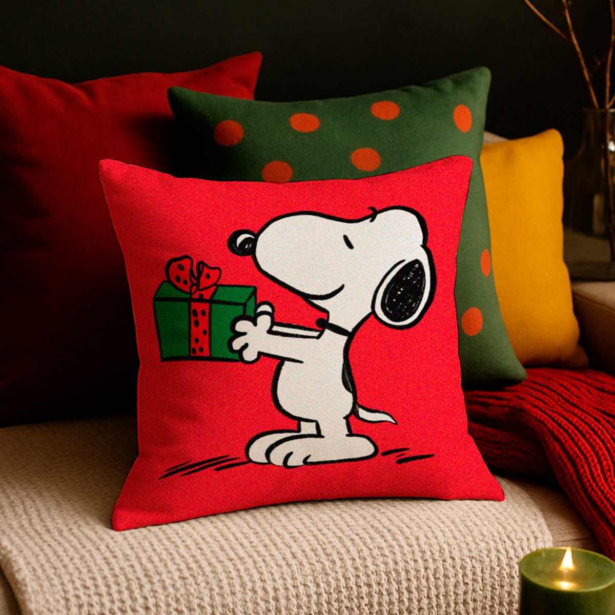 Cojínes Navideños Snoopy