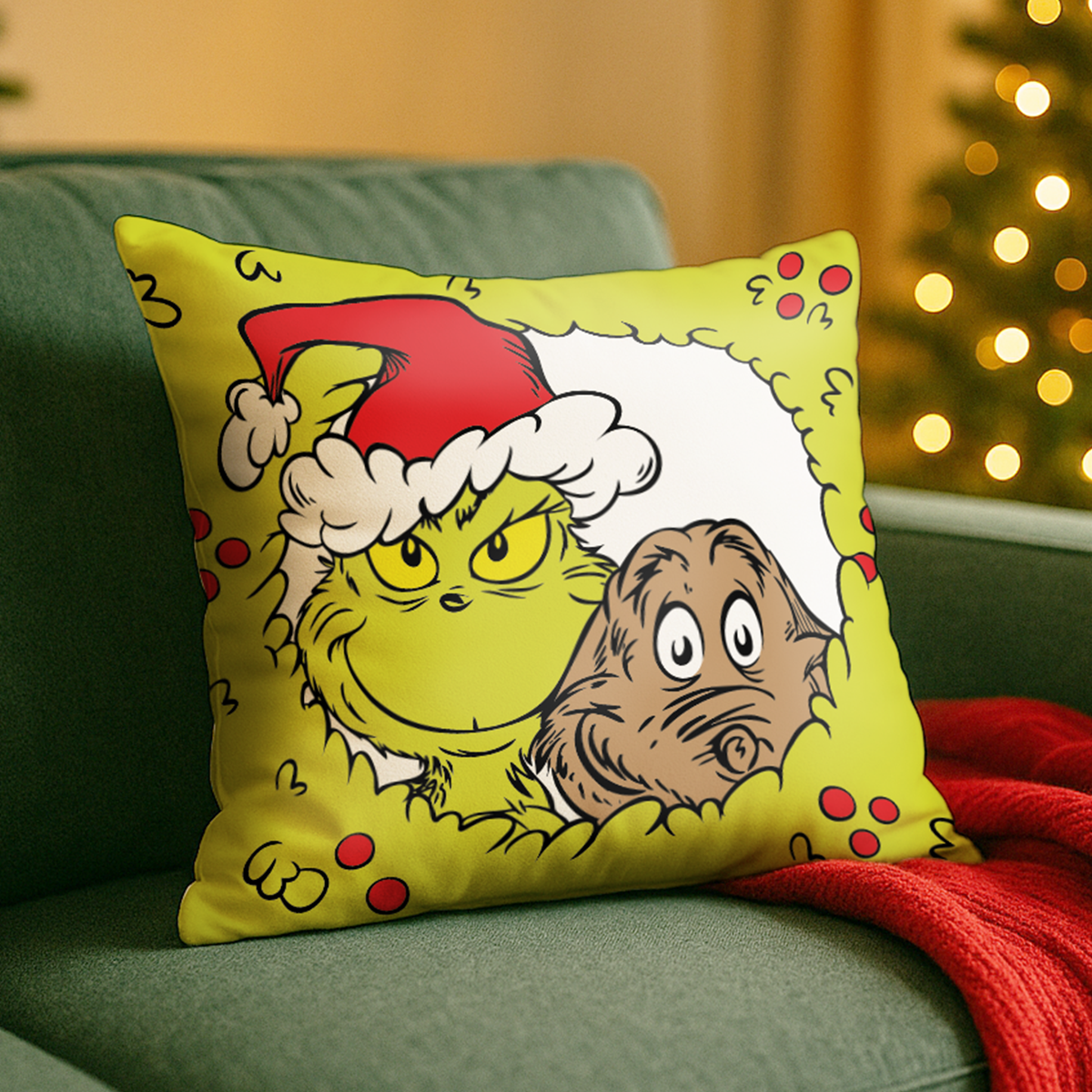 Cojínes Navideños Grinch